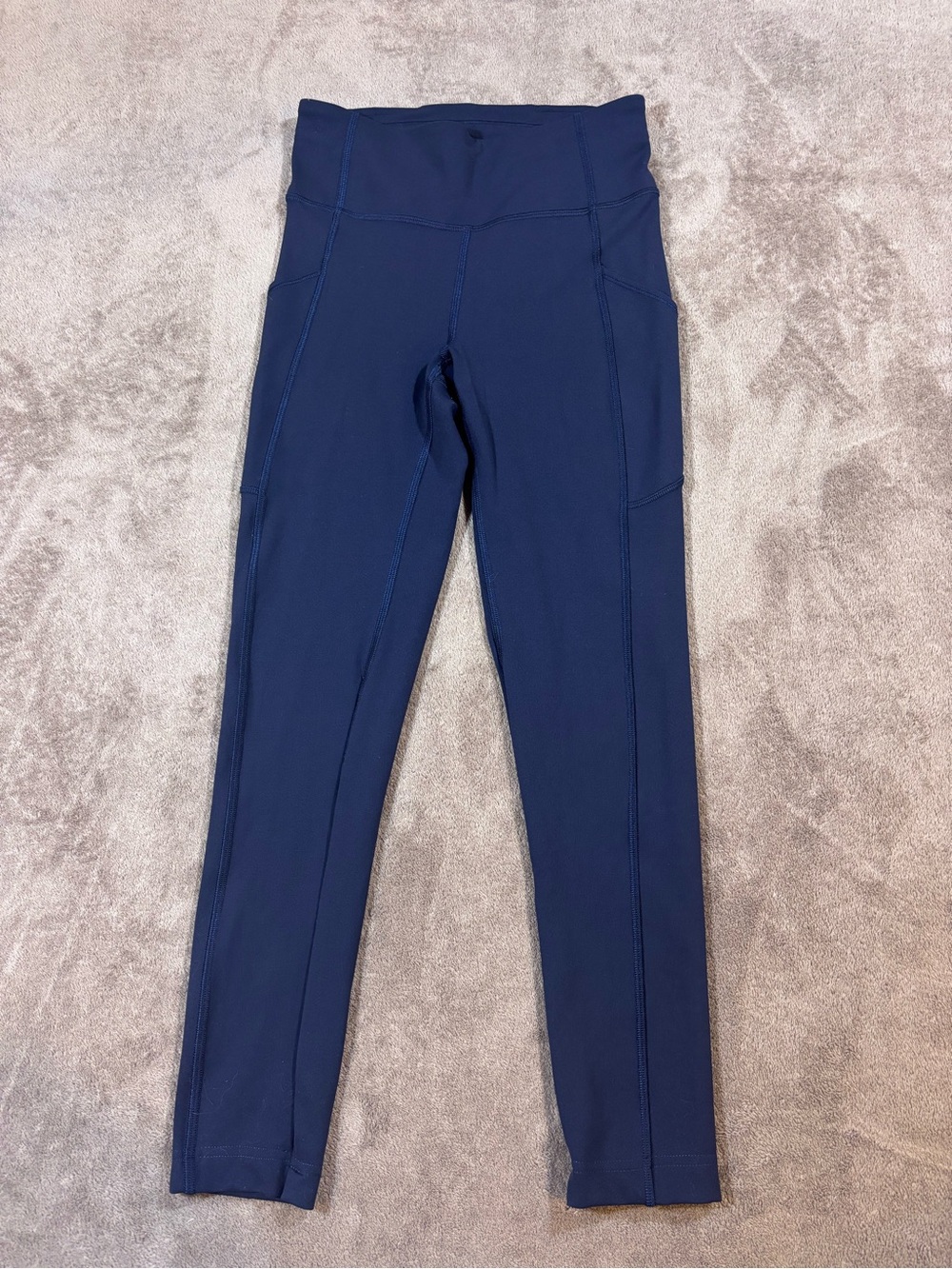 Lululemon Invigorate High-Rise Tight Dark Blue Compression Leggings Womens 4